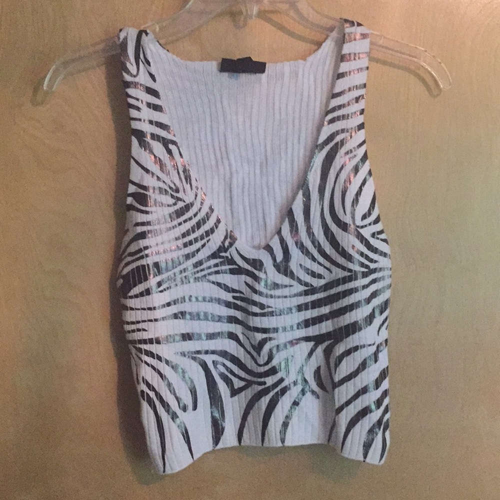 Animal print crop top